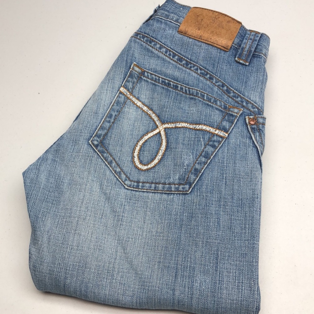 DISTRESS MENS CALVIN KLEIN WIDE STRAIGHT JEANS 32x32 😎